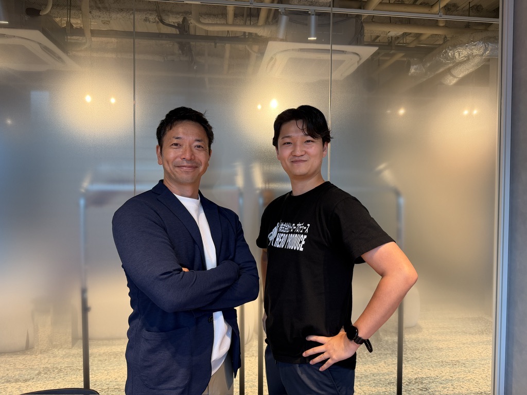 株式会社ヒーロープロデュース代表取締役 西村康平氏と株式会社Sports Life Lab代表取締役 住田優